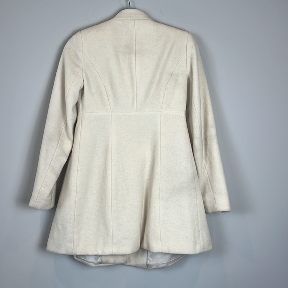 Jessica Simpson Women's Size XS Cream Color Wool Blend Winter Pea Coat - Picture 2 of 9